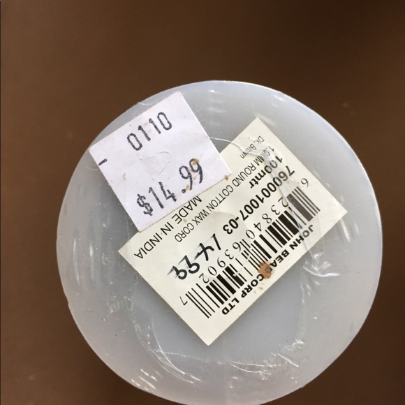 Round cotton wax cord. Black and brown - Picture 11 of 11